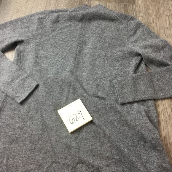 NWT Charter Club Cashmere Cardigan Sweater Open Knit Heather Gray Long Sleeve XS - Picture 5 of 5